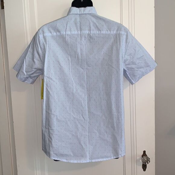 NWT Claiborne light blue shirt with red polka dots - Picture 5 of 8